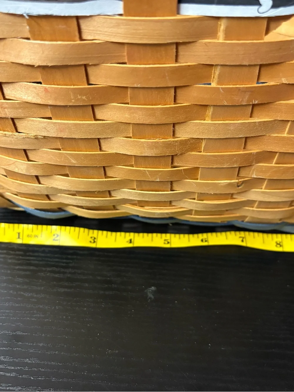 Rustic Snowman Christmas Woven Basket Double Handle Holiday Decor